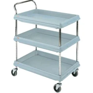 Hot Chariot utilitaire à 3 tablettes - Bleu de polymère Chariots