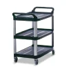 Hot Chariot utilitaire à 3 tablettes de 40.5" x 20" x 38" Xtra - Noir Chariots