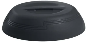 Discount Cloche dôme isolé à profil bas pour assiette de 9" Shoreline - Noir - 12 par boite Vaisselle De Service | Vaisselle