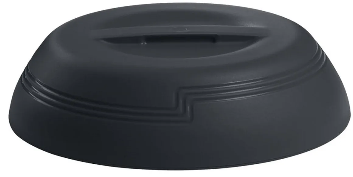 cloche_dme_isol__profil_b_0-1.webp Discount Cloche dôme isolé à profil bas pour assiette de 9" Shoreline - Noir - 12 par boite Vaisselle De Service | Vaisselle