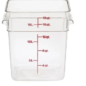 Hot Contenant carré gradué de 18 qt. (17.2L) Camwear CamSquare - Transparent Rangement Des Aliments