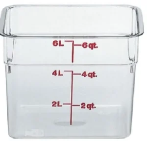 Hot Contenant carré gradué de 6 qt. (5.7L) Camwear CamSquare - Transparent Rangement Des Aliments