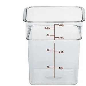 Hot Contenant carré gradué de 4 qt. (3.8L) Camwear CamSquare - Transparent Rangement Des Aliments