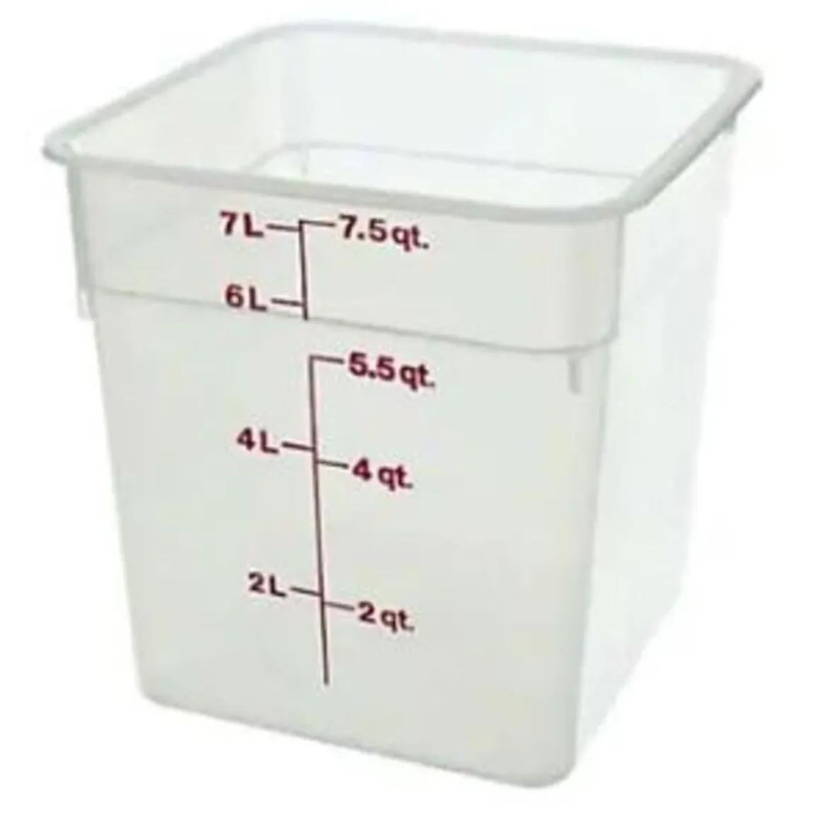 contenant_carr_gradu_de___0-3.webp Outlet Contenant carré gradué de 8 qt. (7.6L) CamSquare - Translucide Rangement Des Aliments