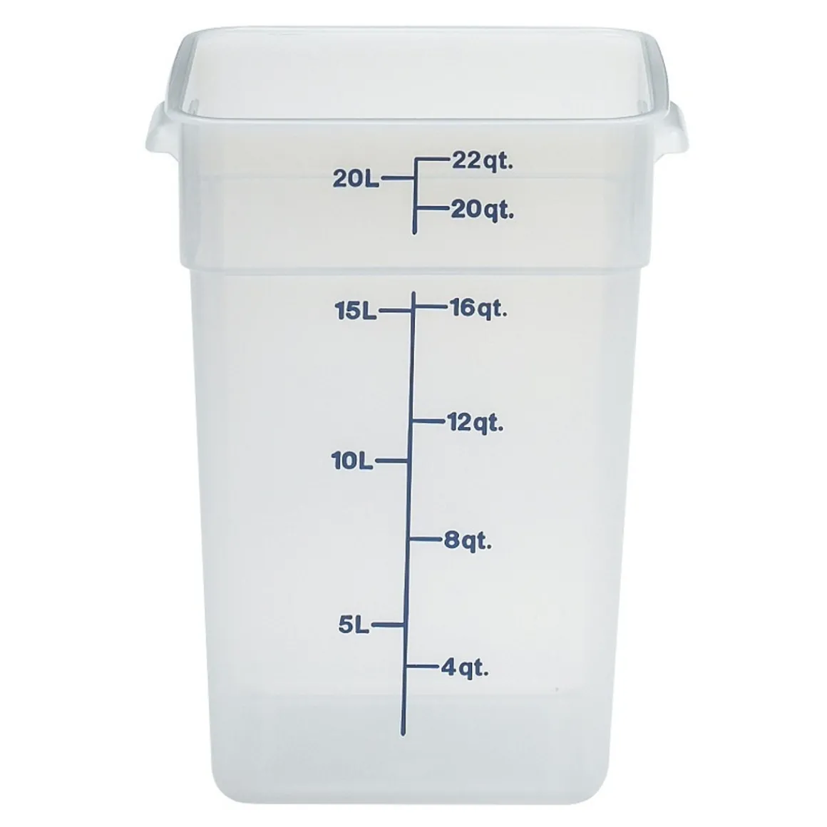 contenant_carr_gradu_de___0-4.webp Online Contenant carré gradué de 22 qt. (20.8L) CamSquare - Translucide Rangement Des Aliments