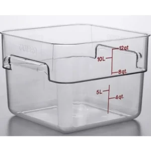 Outlet Contenant carré gradué de 12 qt. (11.4L) Camwear CamSquare - Transparent Rangement Des Aliments