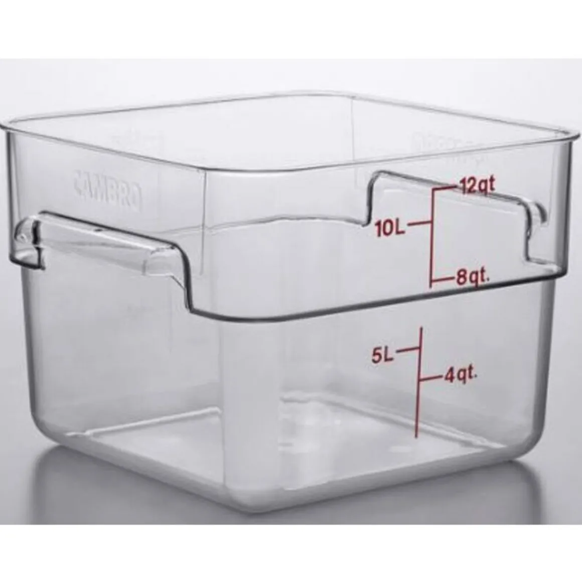 contenant_carr_gradu_de___0-8.webp Outlet Contenant carré gradué de 12 qt. (11.4L) Camwear CamSquare - Transparent Rangement Des Aliments