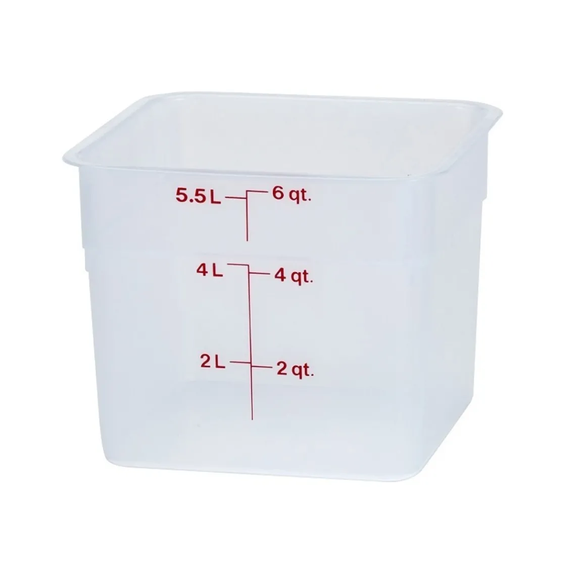 contenant_carr_gradu_de___0-9.webp Outlet Contenant carré gradué de 6 qt. (5.7L) CamSquare - Translucide Rangement Des Aliments