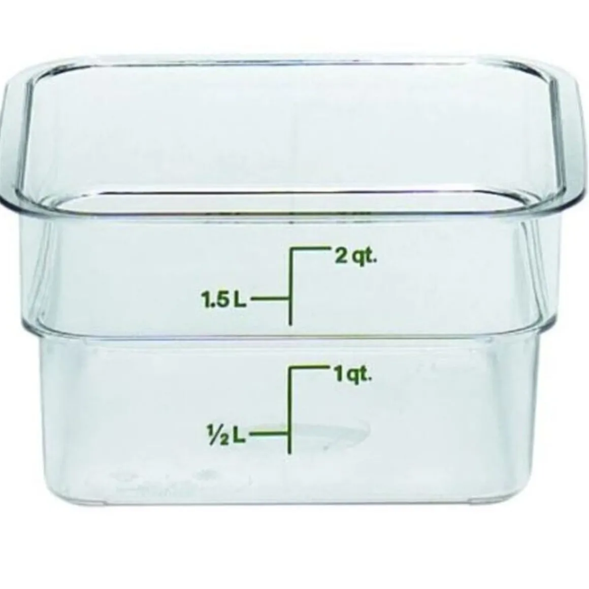 contenant_carr_gradu_de___0.webp Sale Contenant carré gradué de 2 qt. (1.9L) Camwear CamSquare - Transparent Rangement Des Aliments