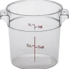 Best Contenant rond gradué de 1 qt. (0.9L) Camwear - Transparent Rangement Des Aliments