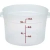 New Contenant rond gradué de 12 qt. (11.4L) - Translucide Rangement Des Aliments