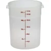 Fashion Contenant rond gradué de 22 qt. (20.8L) - Translucide Rangement Des Aliments