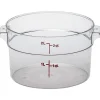 Hot Contenant rond gradué de 2 qt. (1.9L) Camwear - Transparent Rangement Des Aliments