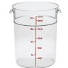 Hot Contenant rond gradué de 22 qt. (20.8L) Camwear - Transparent Rangement Des Aliments