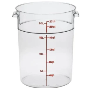 Hot Contenant rond gradué de 22 qt. (20.8L) Camwear - Transparent Rangement Des Aliments