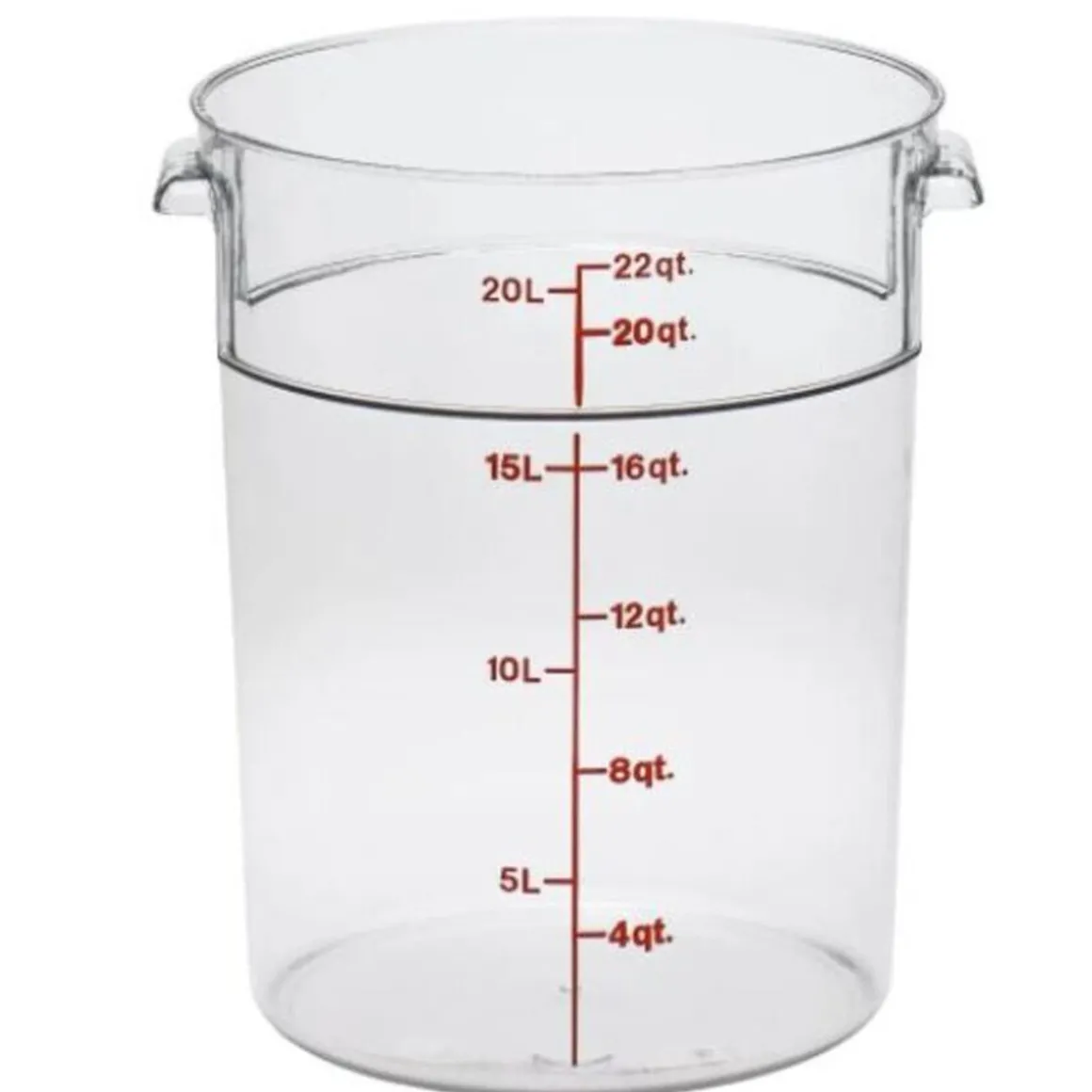 contenant_rond_gradu_de___0-5.webp Hot Contenant rond gradué de 22 qt. (20.8L) Camwear - Transparent Rangement Des Aliments