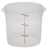 Hot Contenant rond gradué de 6 qt. (5.7L) - Translucide Rangement Des Aliments