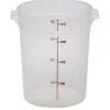 Fashion Contenant rond gradué de 4 qt. (3.8L) - Translucide Rangement Des Aliments
