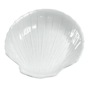 Discount Coquille St-Jacques de 7.25" en céramique blanche Vaisselle De Service