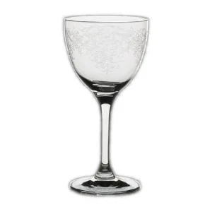 Hot Coupe à cocktail Nick & Nora de 5.5 oz Vintage Lace and Dots par Rona's Minners - Lace - 24 par boite Verrerie