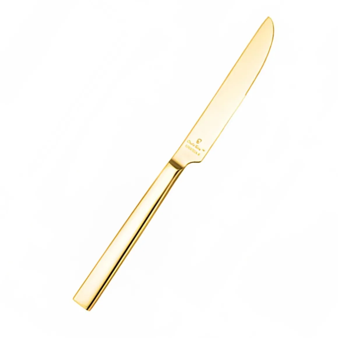 couteau__diner_de__en_aci_0-4.webp Clearance Couteau à diner de 9.5" en acier inoxydable 18/0 Chefs Table Gold - 12 par boite Coutellerie