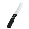 Clearance Couteau à steak à bout rond et manche noir - 12 par boite Coutellerie