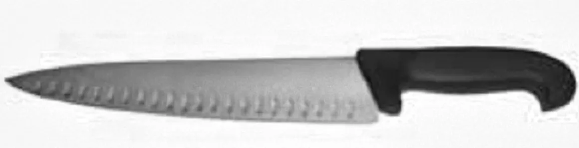 couteau_de_chef_alvol_de__0.webp Online Couteau de chef alvéolé de 10" Couteaux