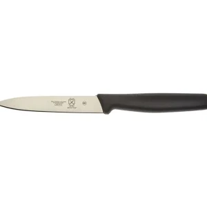 New Couteau utilitaire à pointe acérée de 4" avec manche noir Batterie De Cuisine