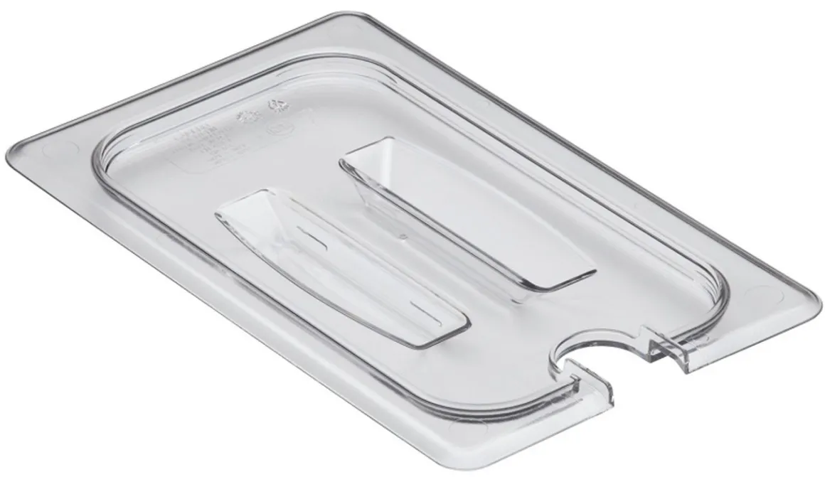 couvercle_pour_bac_gastro_0-12.webp Clearance Couvercle pour bac gastronorme 1/4 avec encoche et poignée Camwear - Transparent Rangement Des Aliments