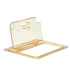 Sale Couvercle pour bac gastronorme 1/2 avec encoche FlipLid - Ambré (Haute température) - 6 par boite Rangement Des Aliments