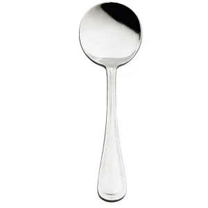 Discount Cuillère à bouillon de 6.3" en acier inoxydable 18/0 Contour - 12 par boîte Coutellerie