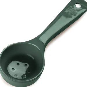 Best Cuillère à portion perforée de 2.5 oz à manche court Measure Misers - Verte Ustensiles Et Outils De Cuisine