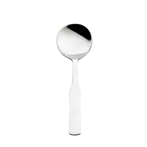 Sale Cuillère à soupe ronde de 7" en acier inoxydable 18/0 Élégance - 12 par boite Coutellerie