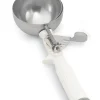 New Cuillère portionneuse de 5.33 oz (#6) à pression du pouce Jacob's Pride - Blanche Ustensiles Et Outils De Cuisine