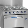 Sale Cuisinière de 36" à 6 ronds plein avec un four - 240V/PH Équipements De Cuisson