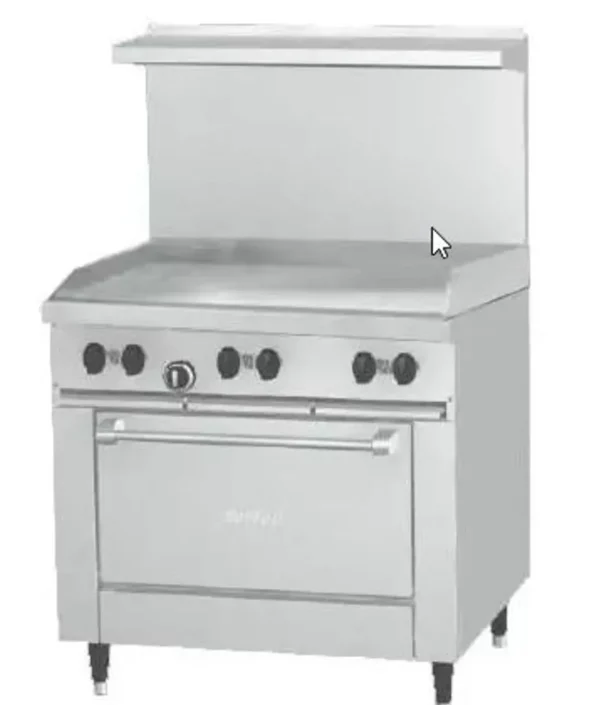 Fashion Cuisinière de 36" avec une plaque à frire et un four standard au gaz naturel Équipements De Cuisson