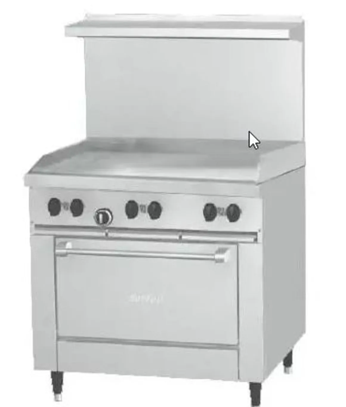 cuisinire_de__avec_une_pl_0.webp Fashion Cuisinière de 36" avec une plaque à frire et un four standard au gaz naturel Équipements De Cuisson