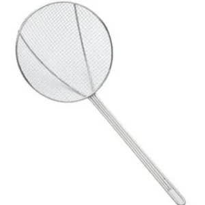 Fashion Écumoire de 8" à maillages plaquée nickel avec un manche de 14" Ustensiles Et Outils De Cuisine