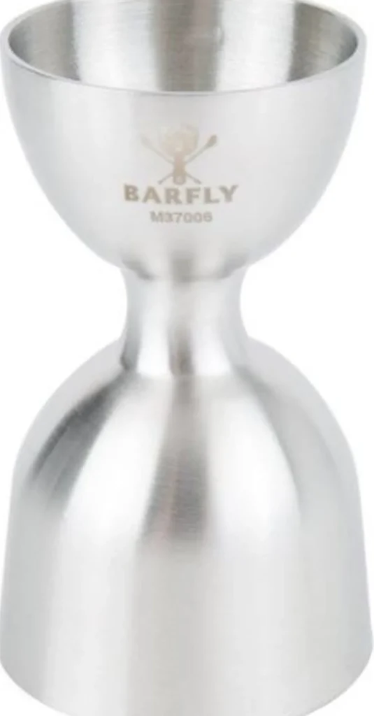 Best Doseur de boisson (Jigger) robuste de 1 oz et 2 oz à bordure droite - Acier inoxydable Accessoires De Bar
