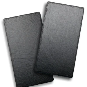 Online Ensemble de 2 ardoises de 6" x 11" - Noir Accessoires Et Décor De Table