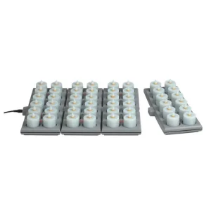 Online Ensemble de 48 chandelles Platinum avec adapteur et plateau Accessoires Et Décor De Table
