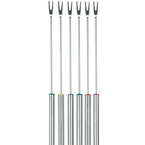 Discount Ensemble de 6 fourchettes à fondue en acier inoxydable Coutellerie