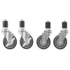 Outlet Ensemble de 4 roues de 2" avec freins pour table de travail Tables De Travail Commerciales