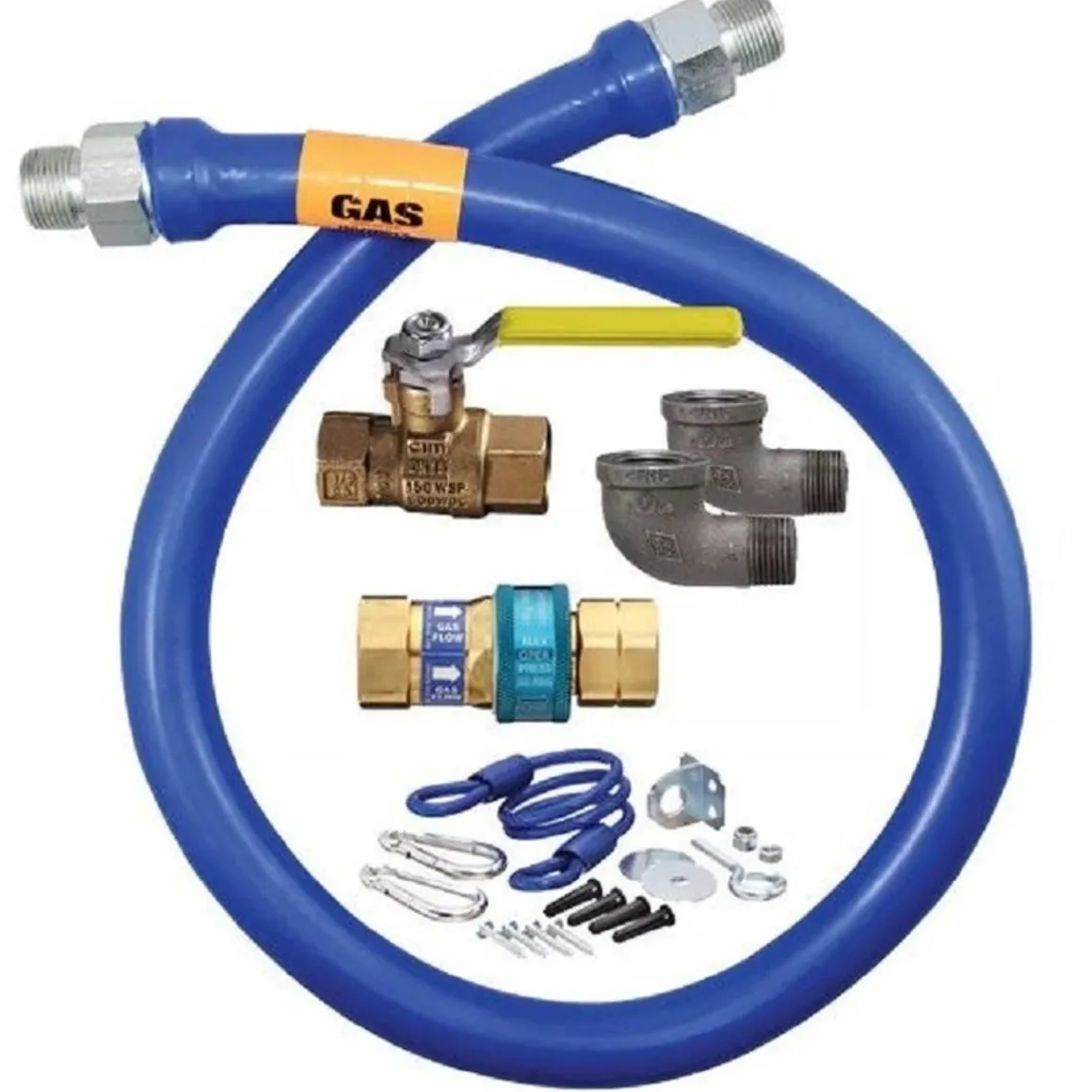 ensemble_de_boyau__gaz_sn_0-4.webp New Ensemble de boyau à gaz Snapfast 3/4" de diamètre et 60" de long Équipements De Cuisson