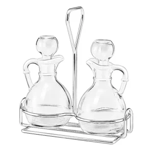 Fashion Ensemble de burettes pour huile de 3 pièces Accessoires Et Distributeurs Pour Condiments