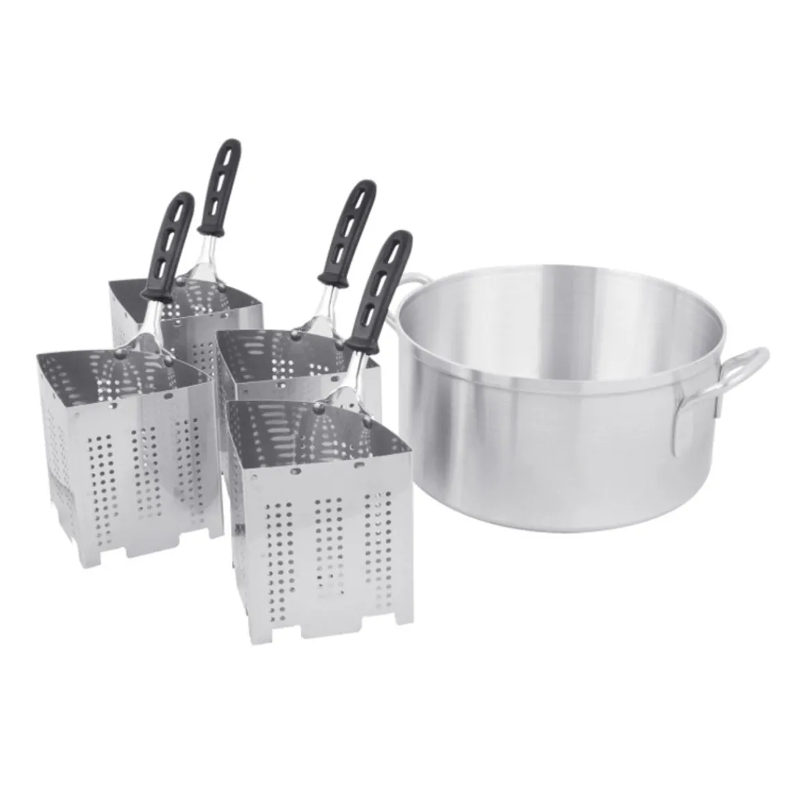 ensemble_de_casserole_pou_0.webp New Ensemble de casserole pour pâtes et légumes de 14" avec 4 paniers en aluminium Batterie De Cuisine