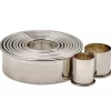 Hot Ensemble d'emporte-pièce rond uni en acier inoxydable - 11 pièces Cuisson Et Pâtisserie
