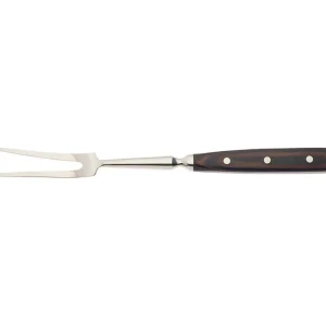 Online Fourchette à dépecer de 7 7/8" à manche en bois de rosier Praxis Ustensiles Et Outils De Cuisine
