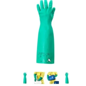 Hot Gant en nitrile vert de 18" Sol-Vex - Taille moyen - 1 paire Articles De Sécurité