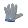 Clearance Gants en cotte de maille de grandeur large avec sangle bleu Couteaux